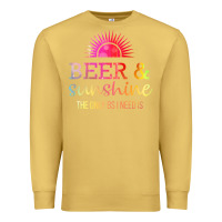 The Only Bs I Need Is Beer Sunshine Premium Sweatshirt | Teevron
