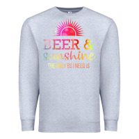 Heather Grey the only bs i need is beer sunshine Premium Sweatshirt - artisFamous