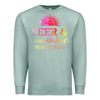 Seafoam the only bs i need is beer sunshine Premium Sweatshirt - artisFamous