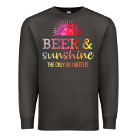 Smoke the only bs i need is beer sunshine Premium Sweatshirt - artisFamous