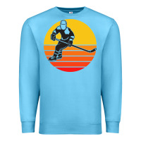 Ocean Blue Hockey 1 Premium Sweatshirt - artisFamous