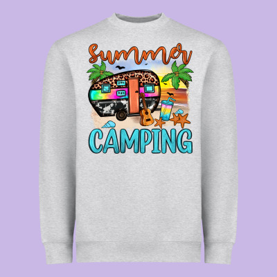 Summer Camping Heavyweight Sweatshirt Designed By Jahusdesignshop