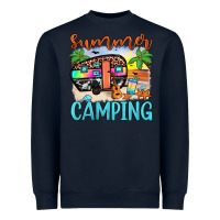 Navy summer camping Heavyweight Sweatshirt - JahusDesignShop