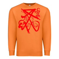 Carrot lucifer calligraphy 2 Premium Sweatshirt - artisFamous