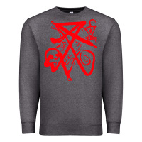 Charcoal Heather lucifer calligraphy 2 Premium Sweatshirt - artisFamous