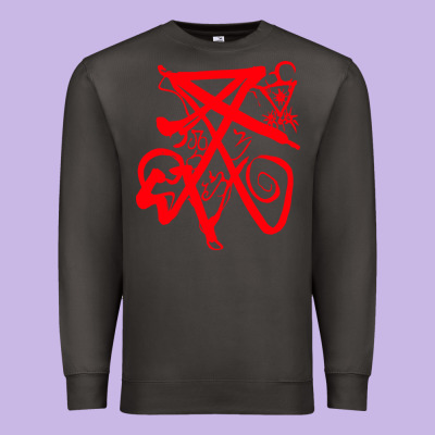 Lucifer Calligraphy 2 Premium Sweatshirt Designed By Artisfamous