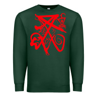 Sports Green lucifer calligraphy 2 Premium Sweatshirt - artisFamous