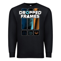 Black dropped frames Premium Sweatshirt - artisFamous