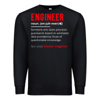 Black engineer definition Premium Sweatshirt - artisFamous