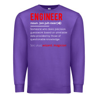 Purple engineer definition Premium Sweatshirt - artisFamous