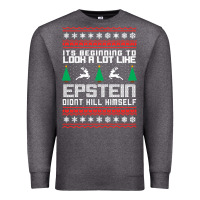 Charcoal Heather epstein didnt kill himself christmas Premium Sweatshirt - artisFamous
