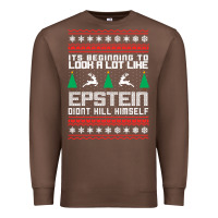 Chestnut epstein didnt kill himself christmas Premium Sweatshirt - artisFamous