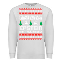 Dove Grey epstein didnt kill himself christmas Premium Sweatshirt - artisFamous