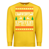 Lemon epstein didnt kill himself christmas Premium Sweatshirt - artisFamous