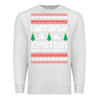 Oatmeal Heather epstein didnt kill himself christmas Premium Sweatshirt - artisFamous