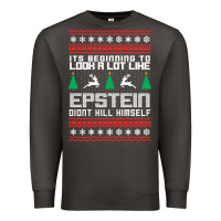 Smoke epstein didnt kill himself christmas Premium Sweatshirt - artisFamous