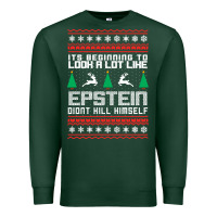 Sports Green epstein didnt kill himself christmas Premium Sweatshirt - artisFamous