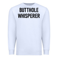 White butthole whisperer Premium Sweatshirt - artisFamous