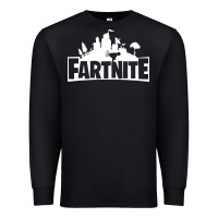 Black fartnite Premium Sweatshirt - artisFamous