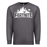 Charcoal Heather fartnite Premium Sweatshirt - artisFamous