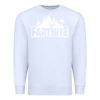 White fartnite Premium Sweatshirt - artisFamous