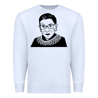 White ruth bader ginsburg Premium Sweatshirt - artisFamous