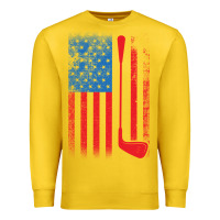 Lemon Golf with USA Flag Premium Sweatshirt - artisFamous