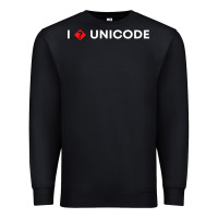 Black i � unicode Premium Sweatshirt - artisFamous
