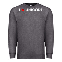 Charcoal Heather i � unicode Premium Sweatshirt - artisFamous