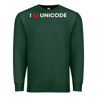 Sports Green i � unicode Premium Sweatshirt - artisFamous