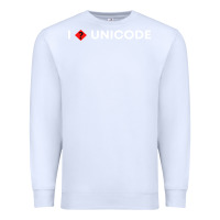 White i � unicode Premium Sweatshirt - artisFamous