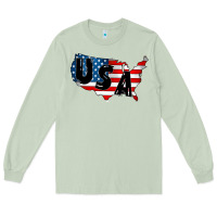 Matcha Usa Long Sleeve Tee - CowhideDigitalArt