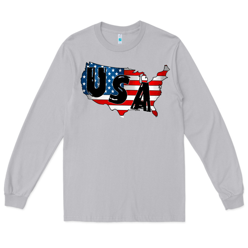 Usa Long Sleeve Tee by CowhideDigitalArt | Teevron