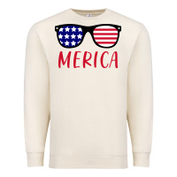 Sandshell Merica Usa Flag Sunglasses 4th Of July Premium Sweatshirt - artisFamous