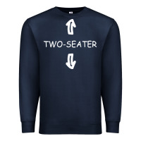 Navy two seater Premium Sweatshirt - artisFamous