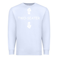 White two seater Premium Sweatshirt - artisFamous