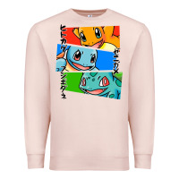 Pale Pink kanto starters Premium Sweatshirt - artisFamous