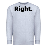 Heather Grey right Premium Sweatshirt - artisFamous