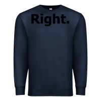Navy right Premium Sweatshirt - artisFamous