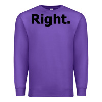 Purple right Premium Sweatshirt - artisFamous