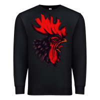 Black rooster Premium Sweatshirt - artisFamous