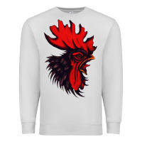 Dove Grey rooster Premium Sweatshirt - artisFamous