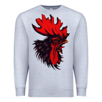 Heather Grey rooster Premium Sweatshirt - artisFamous