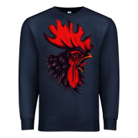 Navy rooster Premium Sweatshirt - artisFamous