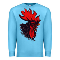 Ocean Blue rooster Premium Sweatshirt - artisFamous