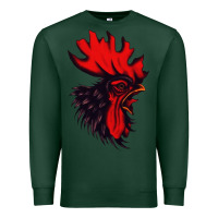 Sports Green rooster Premium Sweatshirt - artisFamous