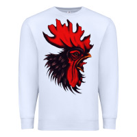 White rooster Premium Sweatshirt - artisFamous