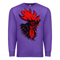 Purple rooster Premium Sweatshirt - artisFamous