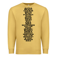 Antique Gold phonetic alphabet Premium Sweatshirt - artisFamous
