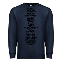 Navy phonetic alphabet Premium Sweatshirt - artisFamous
